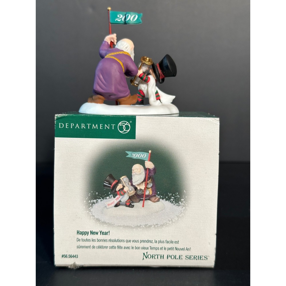 Department 56 North Pole Series Happy New Year Father Time 2000 Figurine - Picture 2 of 5